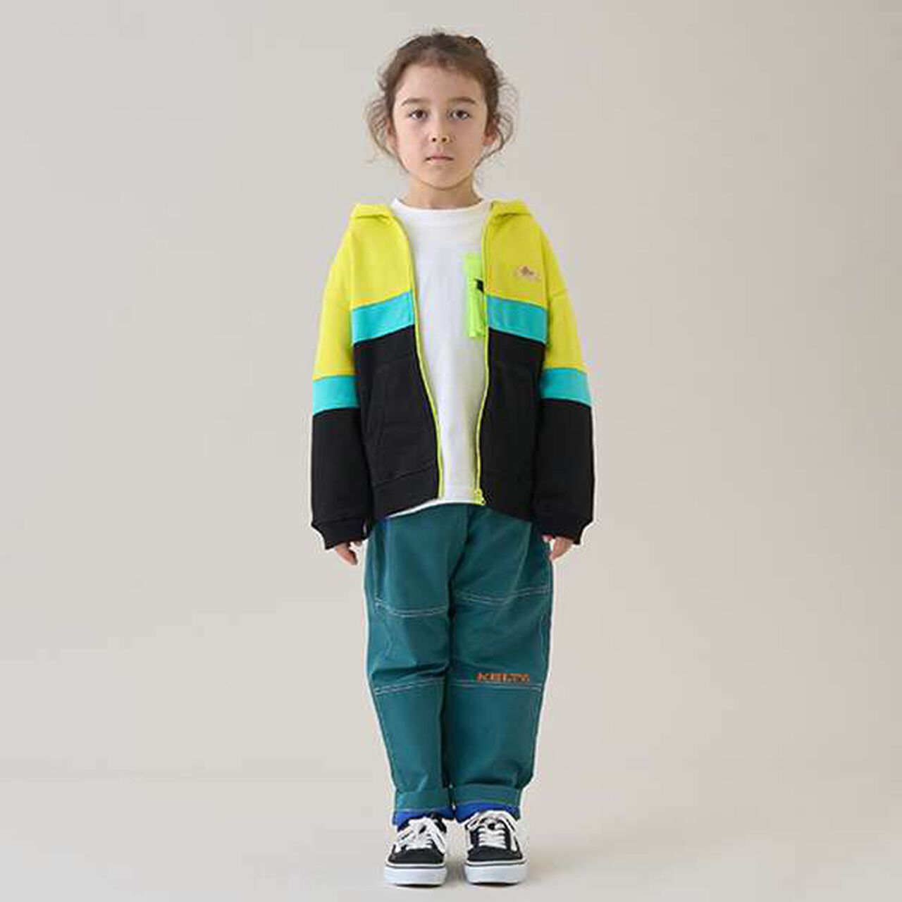 [KELTY] Color-Blocked Contrast Stitching Pants,Green, large image number 0