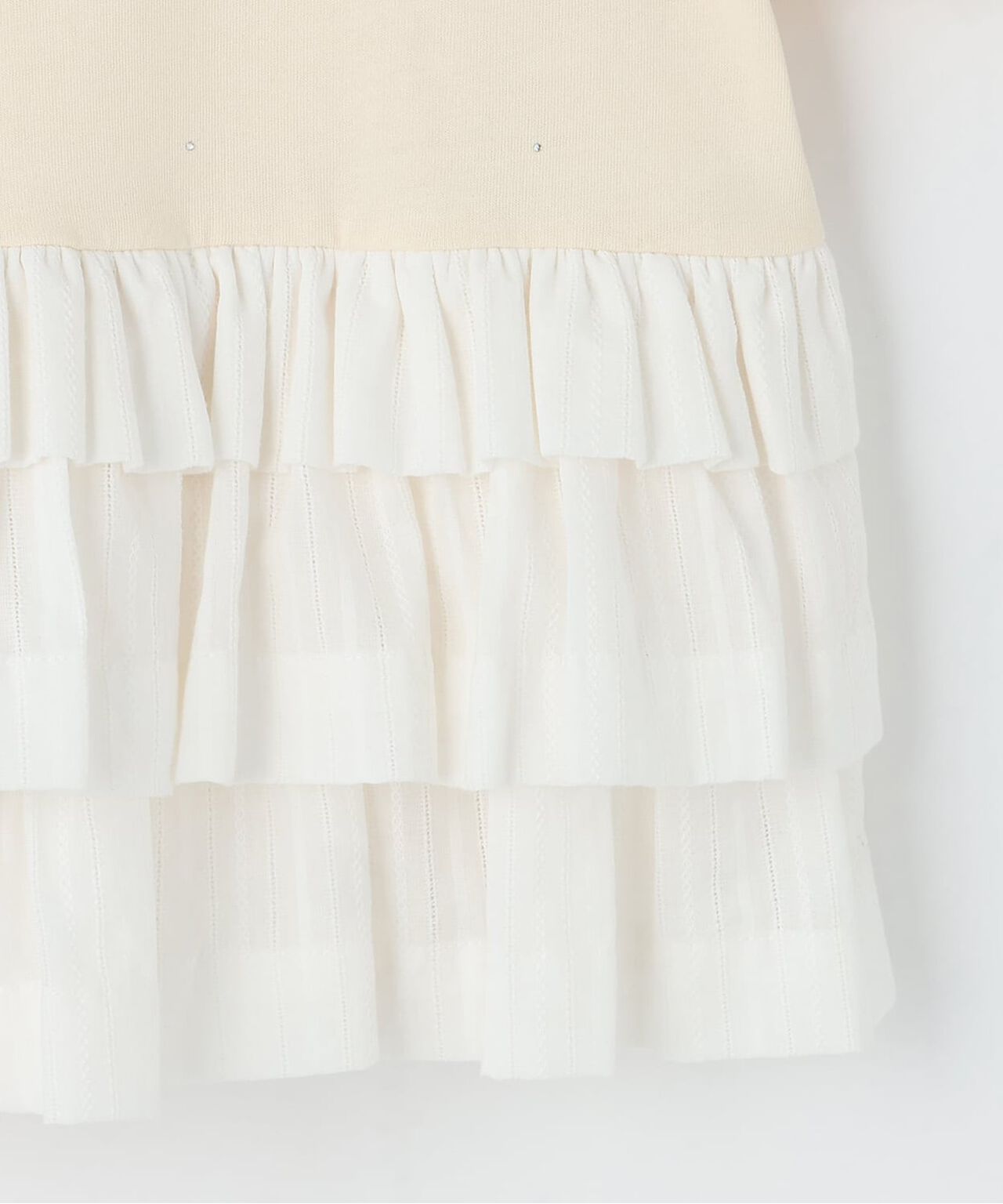 Peplum Stone T-Shirt,Ivory, large image number 4