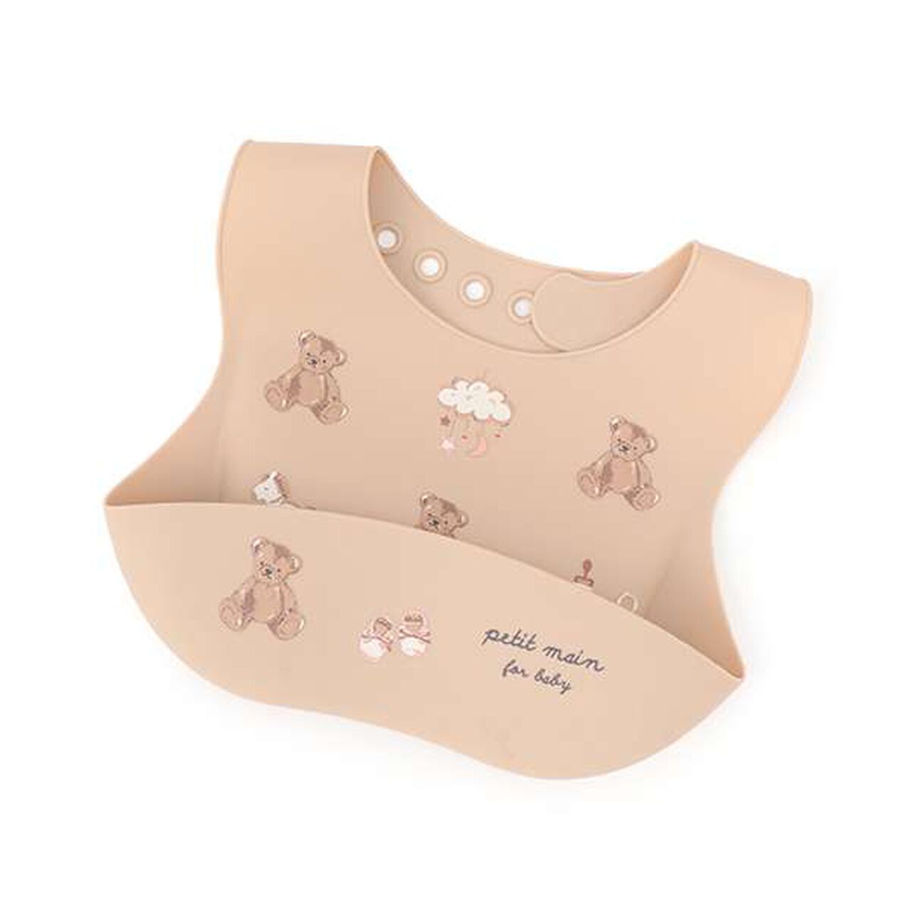 Silicone Feeding Bib,Beige, large image number 0