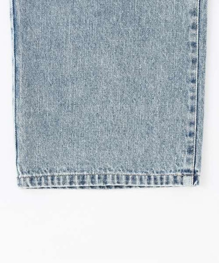 Heart Logo Straight Denim Pants,Blue, medium image number 14