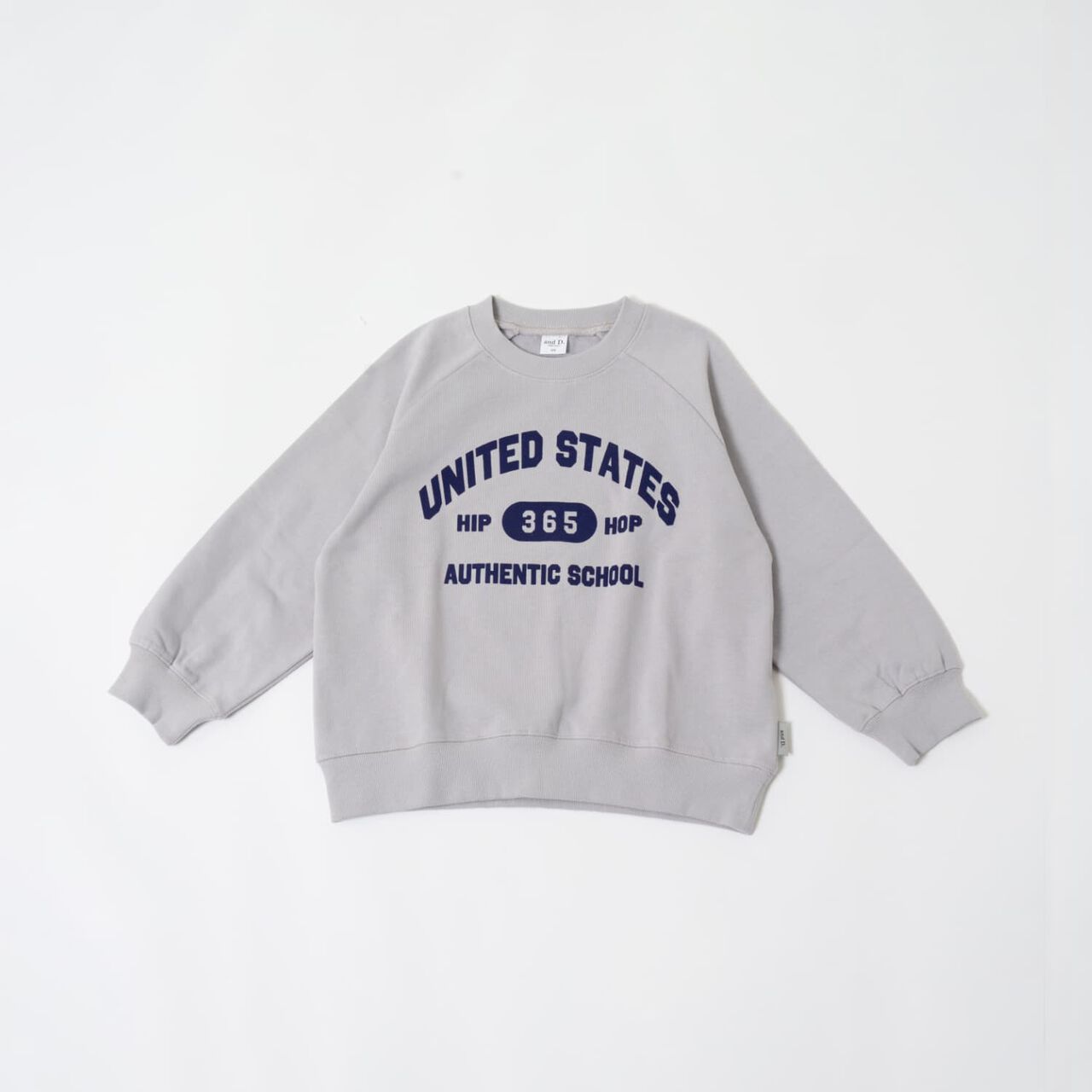 [365D.] [Matching with Dad] Raglan Sweatshirt Assortment Logo Pullover,Charcoal gray, large image number 22