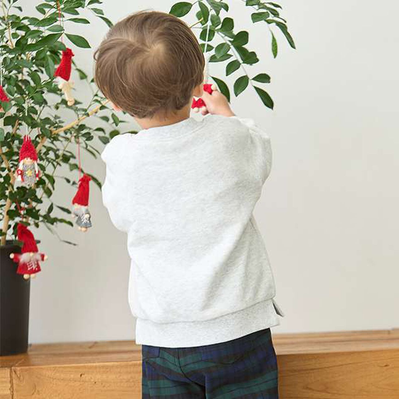 Embroidered Toy Motif Sweatshirt,Navy, large image number 7