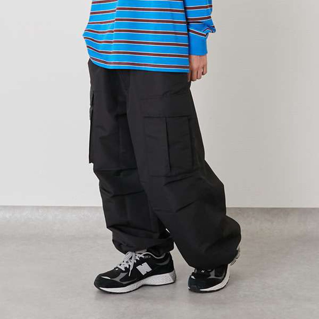 [GLSW.] [Water-Repellent] Cargo Pants,Black, large image number 0
