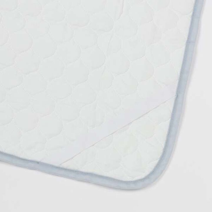 Fitted Mattress Pad S,Ivory, medium image number 3