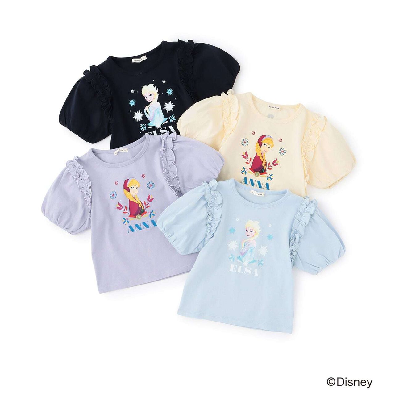 [Disney Frozen] 100% Cotton Sherbet Jersey Puff Sleeve T-Shirt [Kids Girls] UV Cool Touch Shape-Retaining,Lavender, large image number 11