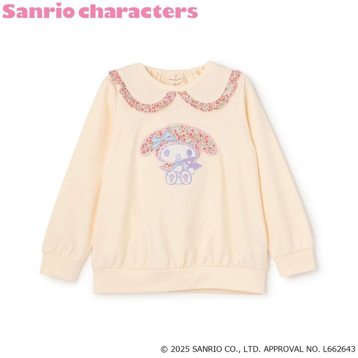 My Melody Liberty Fabric Appliqu&eacute; Sweatshirt,Pearl white, medium image number 12