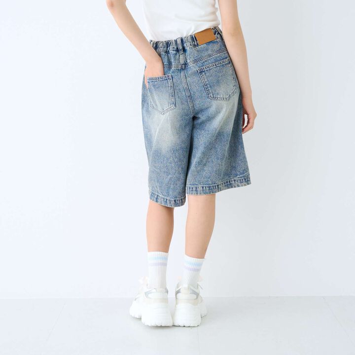 [LTXC] Half-Length Denim Pants,Gray, medium image number 4