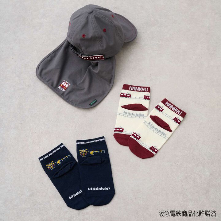 [阪急電車] 短襪兩雙組合,海軍藍, medium image number 5