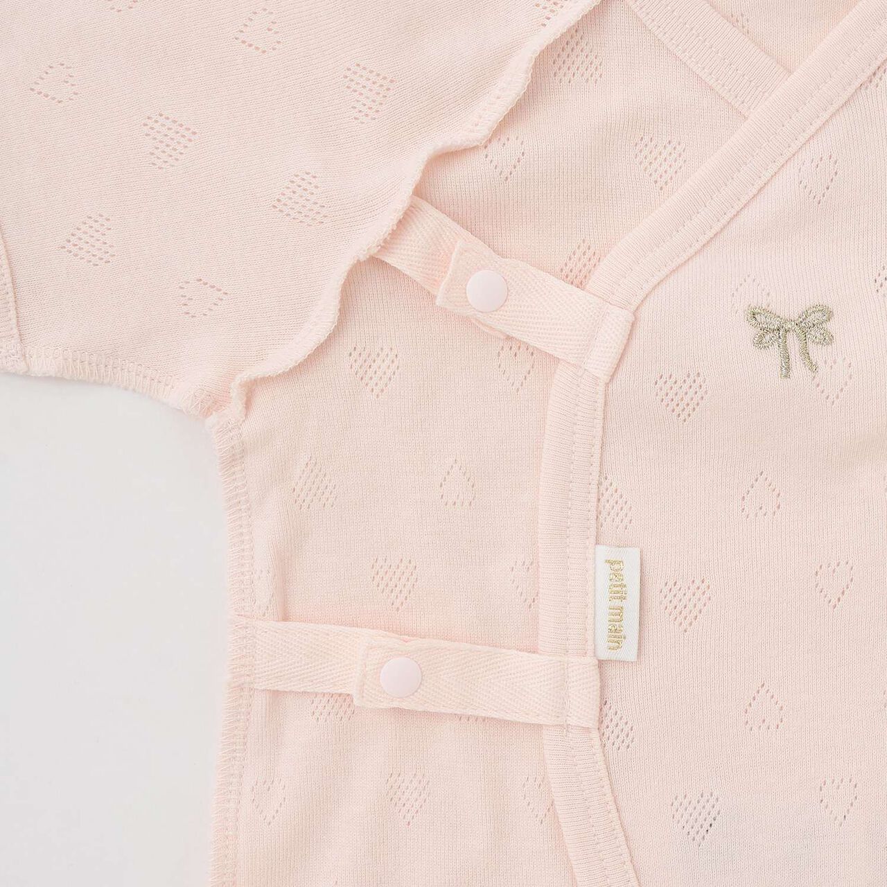 [Weak Acidity] Combi Bodysuit,Salmon pink, large image number 4