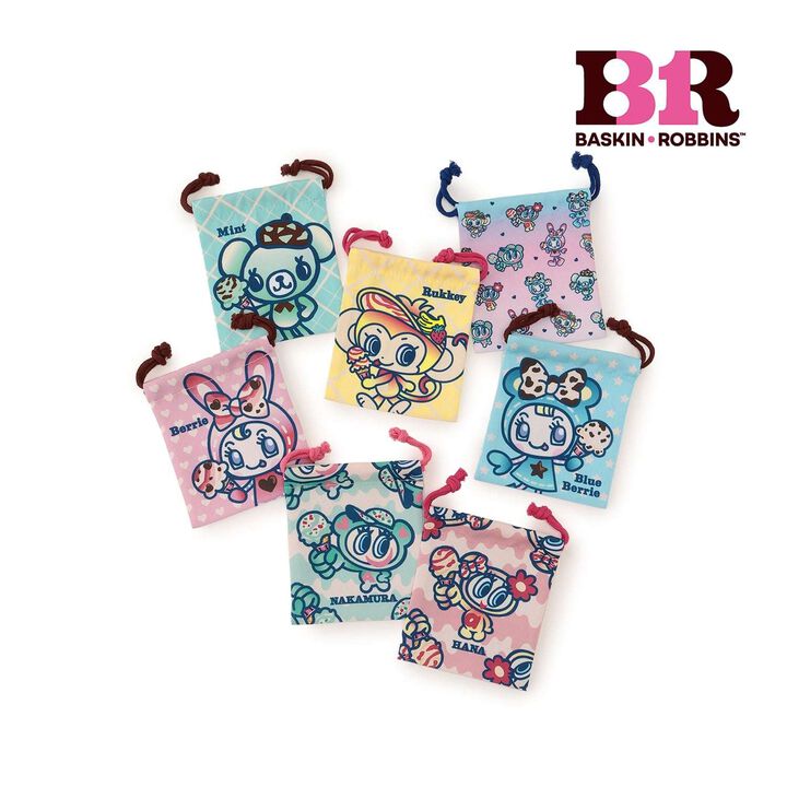 [31 Ice Cream] &times; Narumiya Characters Random Drawstring Pouch,, medium