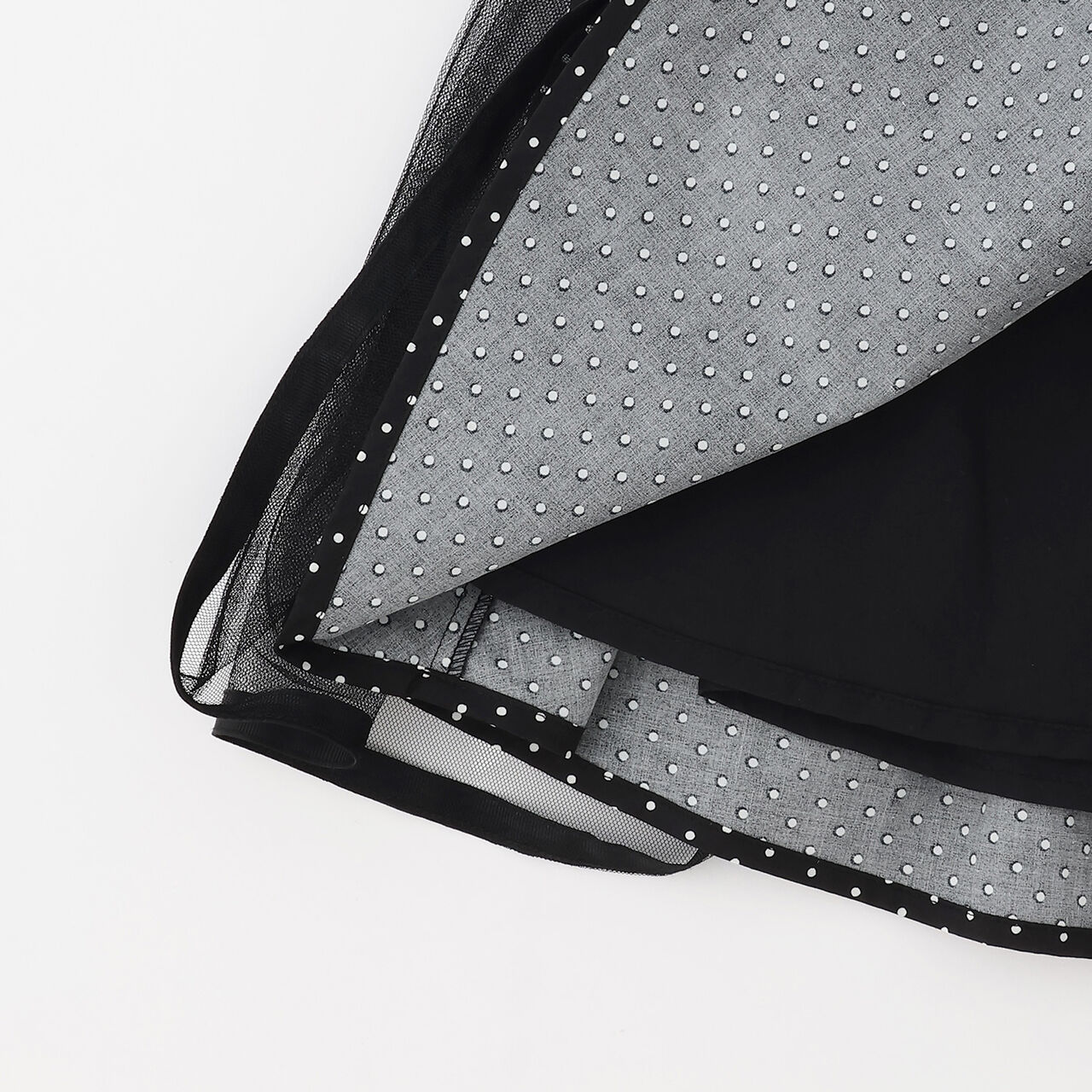 Jumper Skirt & Long-Sleeve T-Shirt Set,Black, large image number 5