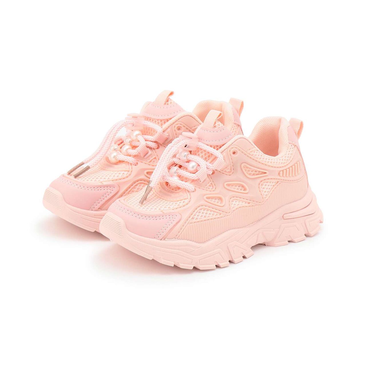 Pearl-Accented Sneakers [Kids] [Girls],Pink, large image number 6
