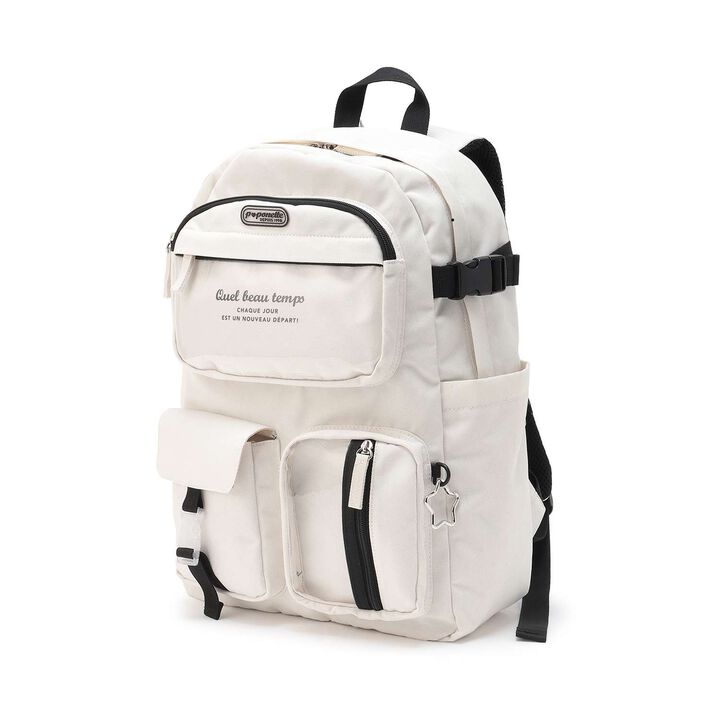 Casual Backpack with Charm,Black, medium image number 17