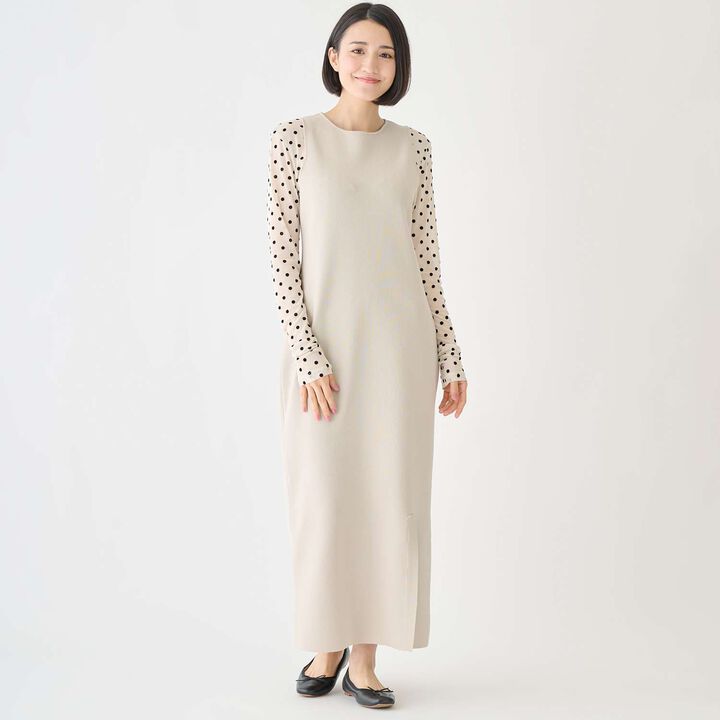 [Formal] 2-Way Sheer Dot Top,Black, medium image number 7