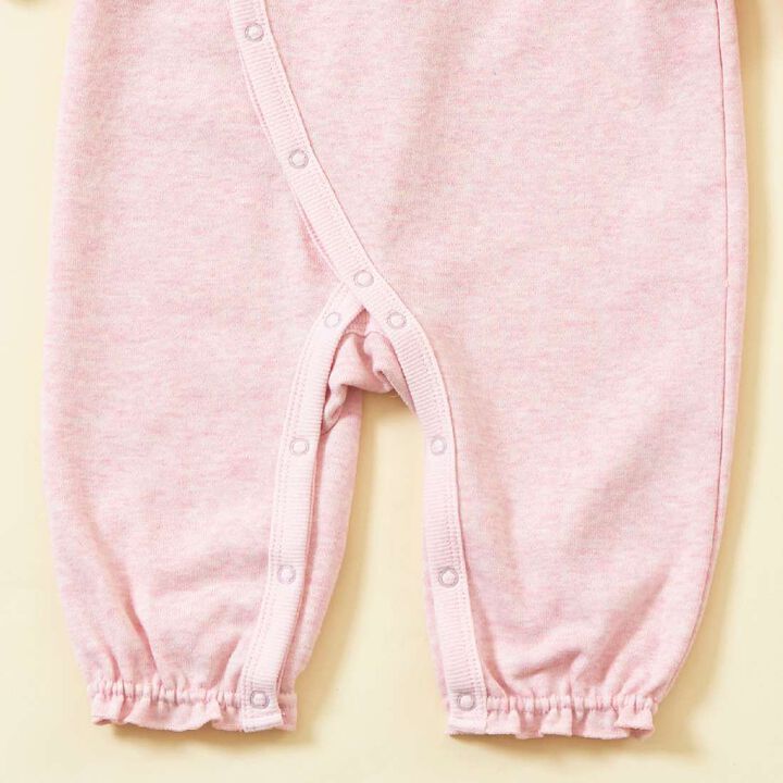 KP Boa Rabbit Motif Coverall,Light pink, medium image number 4