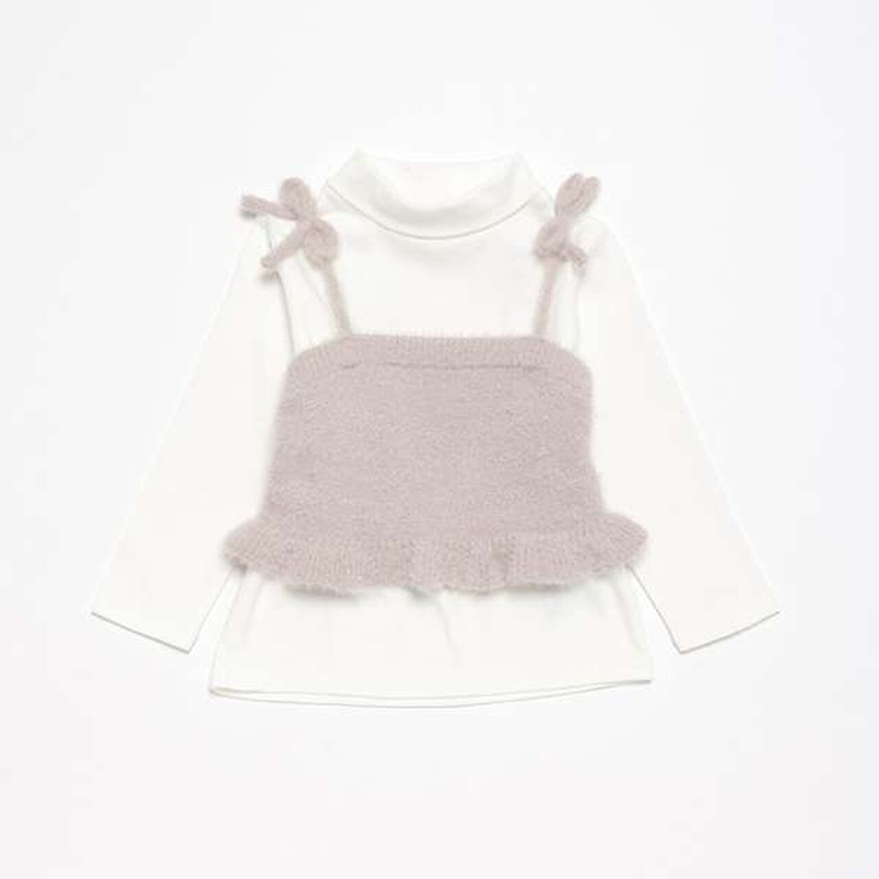 [Link] Sparkling Knit Vest Set,Lavender, large image number 0