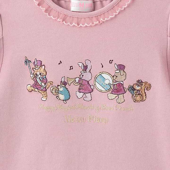 Drum Corps Appliqu&eacute; Long-Sleeve T-Shirt,Pink, medium image number 3