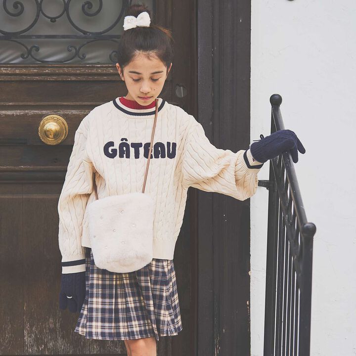 Shaggy Lined Gloves,Navy, medium image number 8