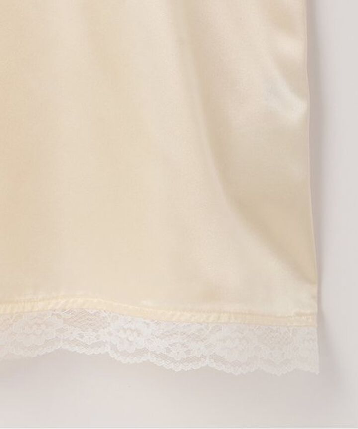 Lingerie-Style Camisole One-Piece Dress,Cream, medium image number 8