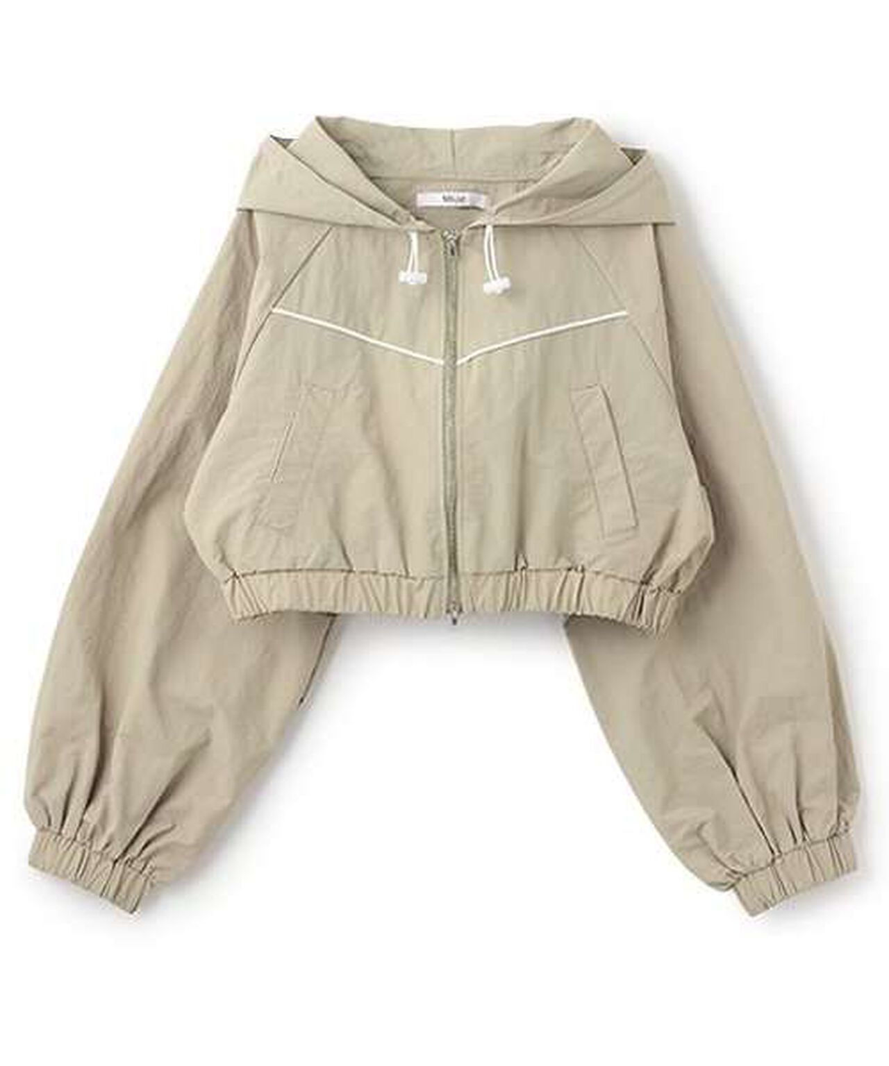 Nylon Zip Parka,Khaki, large image number 0
