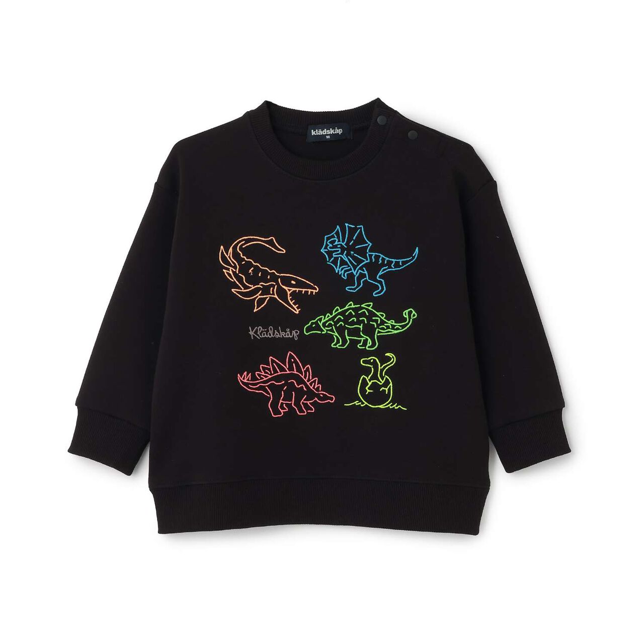 Dinosaur Embroidered Sweatshirt,Light beige, large image number 3