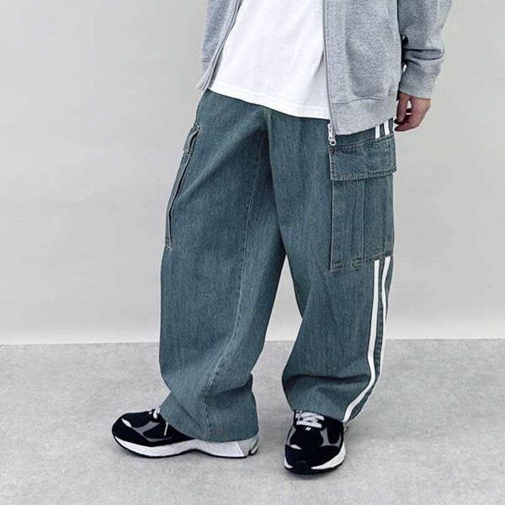 [GLSW.] Denim Line Cargo Pants,, medium