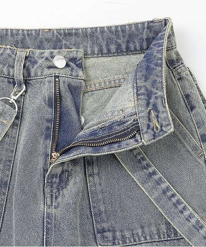 Denim Cargo Pants,Navy, medium image number 2