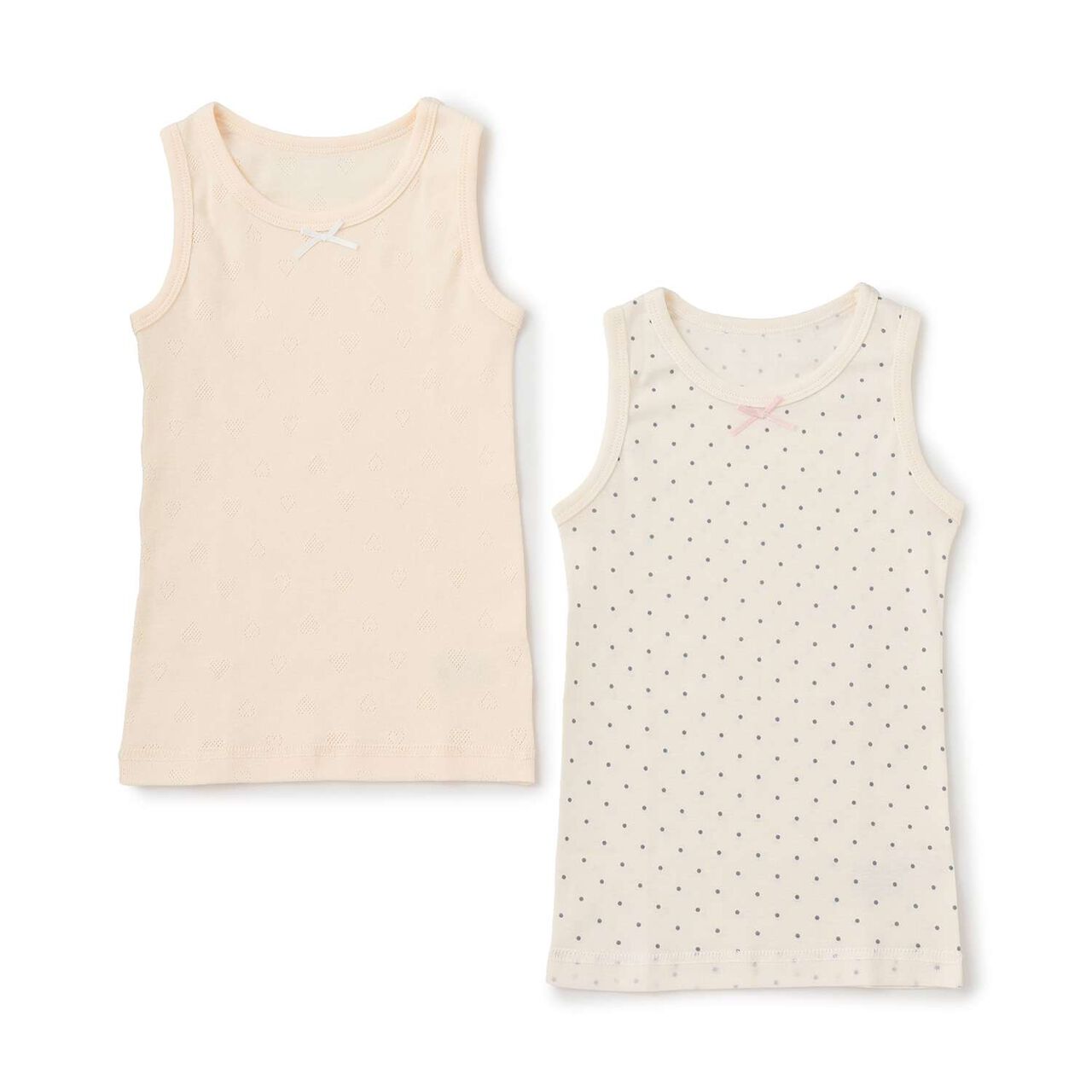 [Weak Acidity] 2-Pack Tank Undershirts,Cream, large image number 0