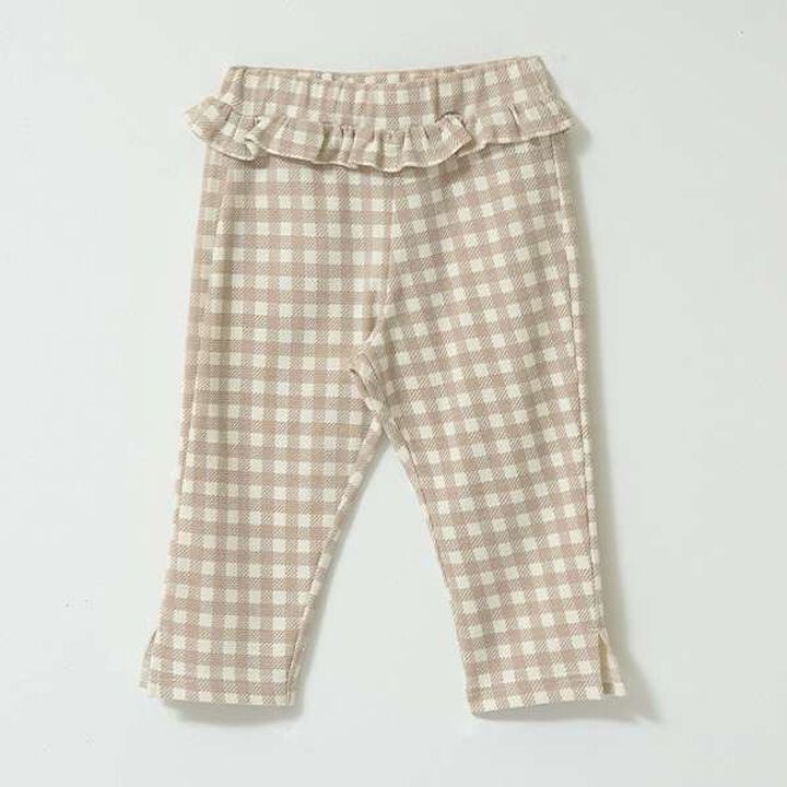 Tomo Pants Side Slit 7/8 Capri Pants,Beige, medium image number 14