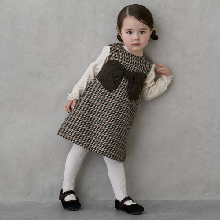 Link Ribbon Jumper Skirt,Gray, medium image number 4