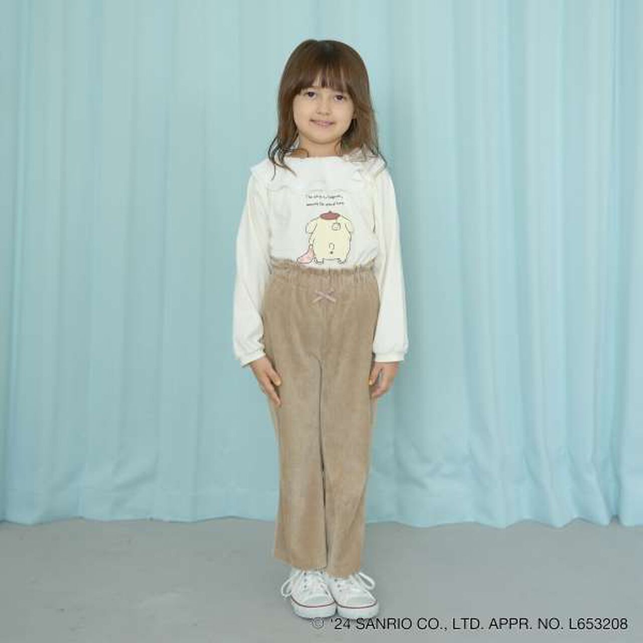 Sanrio Sheer Collared A-Line Print T-Shirt,Mint, large image number 16