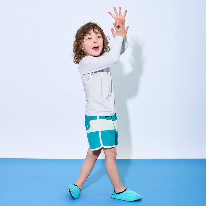 [SWIM] [UV] Full-Zip Mesh Rash Guard [Kids' Clothing] [Boys & Girls],Milky white, medium image number 14