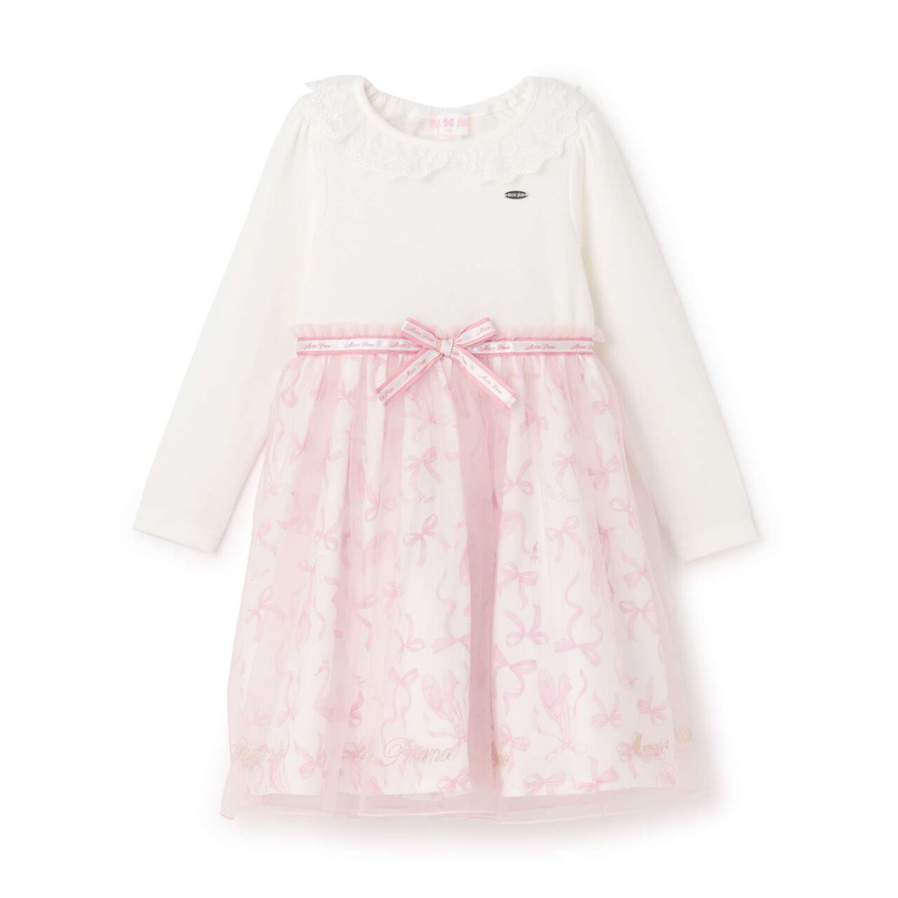 Ballet Print Docking Dress,Pink, large image number 10