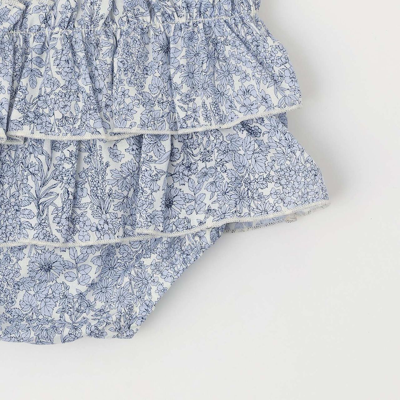 Small Floral Bib & Bloomers Set [Made in Japan],Pink, large image number 5