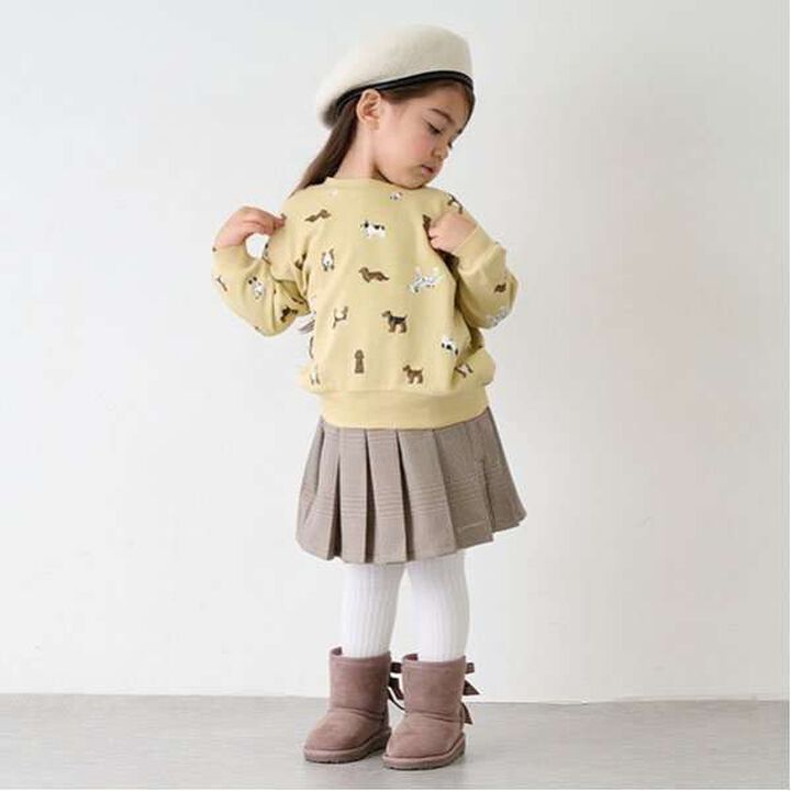 [Link] Double Waist Pleated Skirt-Pants,Brown, medium image number 11