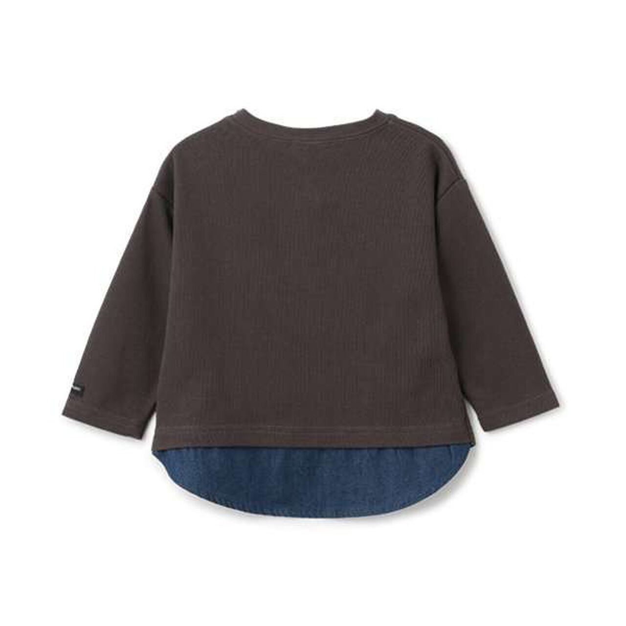 ABC Appliqué Long Sleeve T-Shirt,Deep red, large image number 1