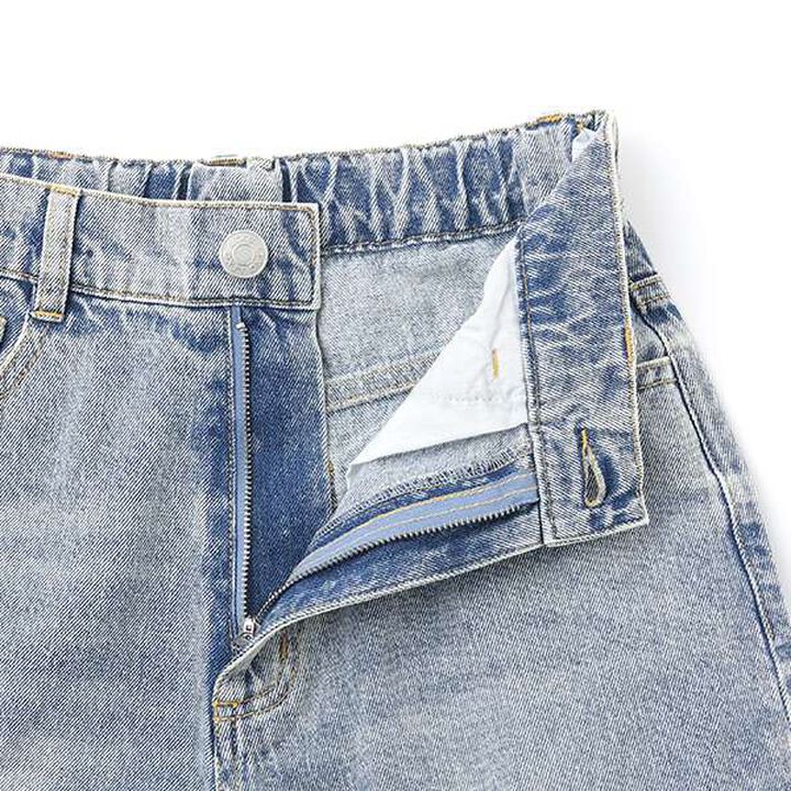 Distressed Wide Pants,Blue, medium image number 12