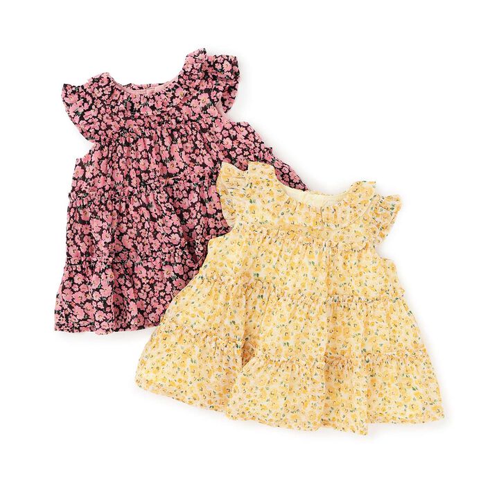 Petite Flower Tiered Tunic,Cream, medium image number 8