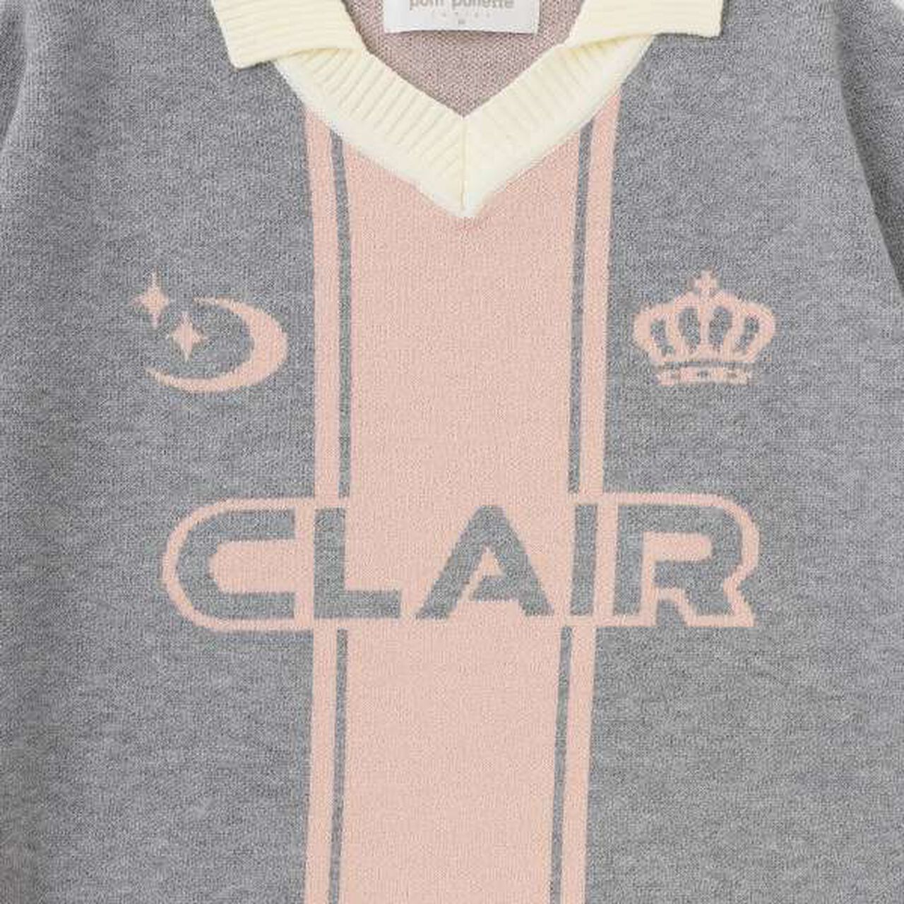 Collared Soccer Knitwear,Moderate green, large image number 3