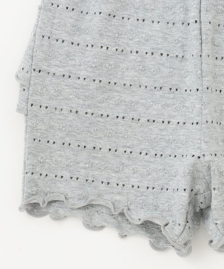 Eyelet Short Leggings,Black, medium image number 3