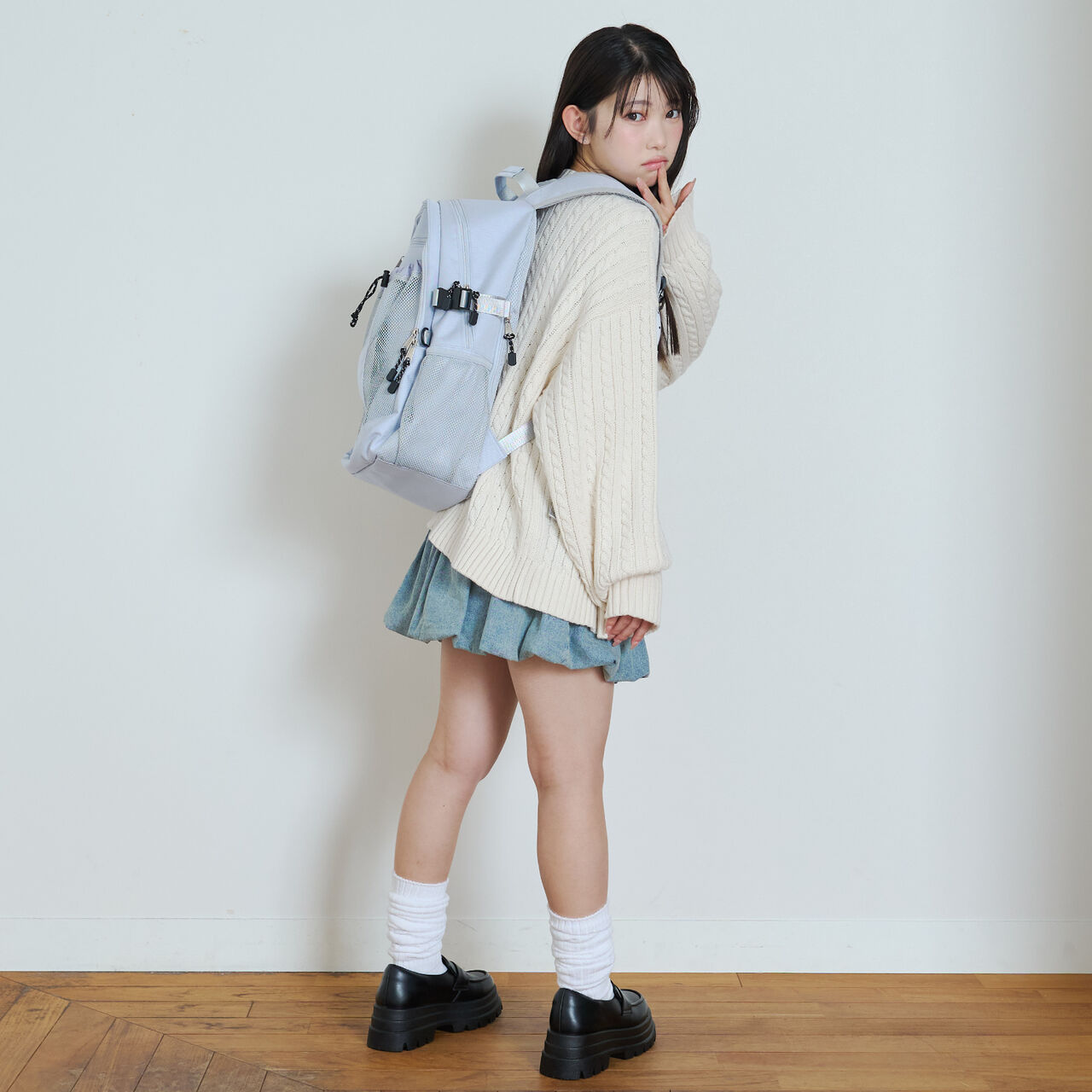 [LTXC] Shoulder-Friendly 30L Water-Repellent School Backpack,Black, large image number 1