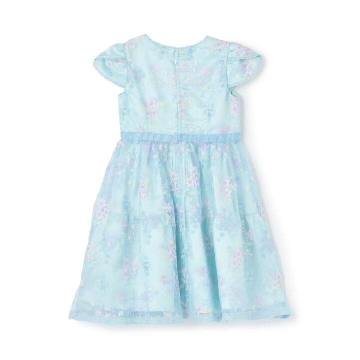 Flower Bouquet Lace Embroidery One-Piece Dress,Light pink, medium image number 1