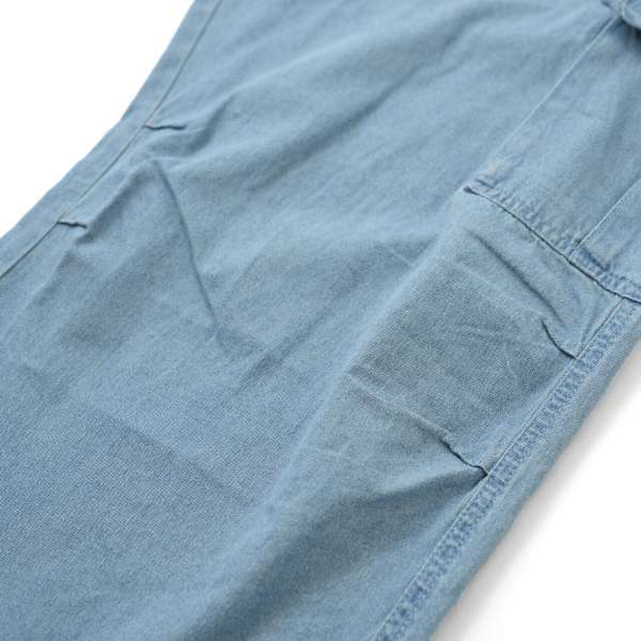 Light Denim Wide Cargo Pants,Deep blue, large image number 2