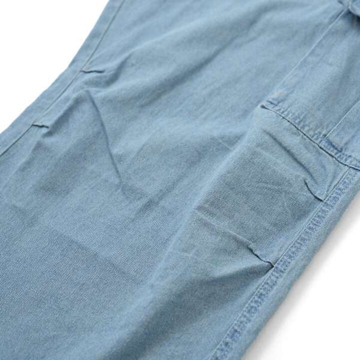Light Denim Wide Cargo Pants,Deep blue, medium image number 2