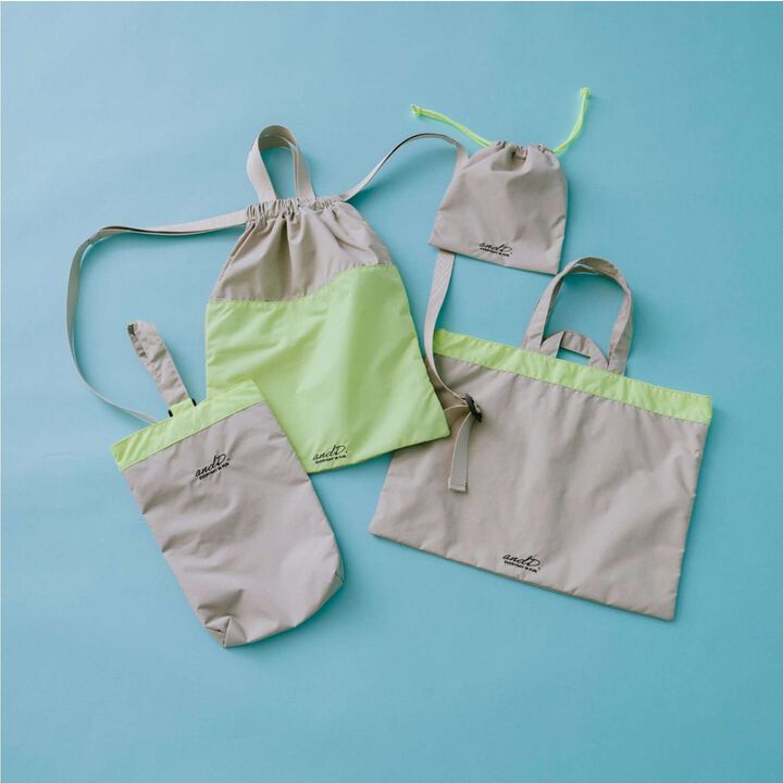 Water-Repellent Bi-Color Knapsack with Handle,Beige, medium image number 12