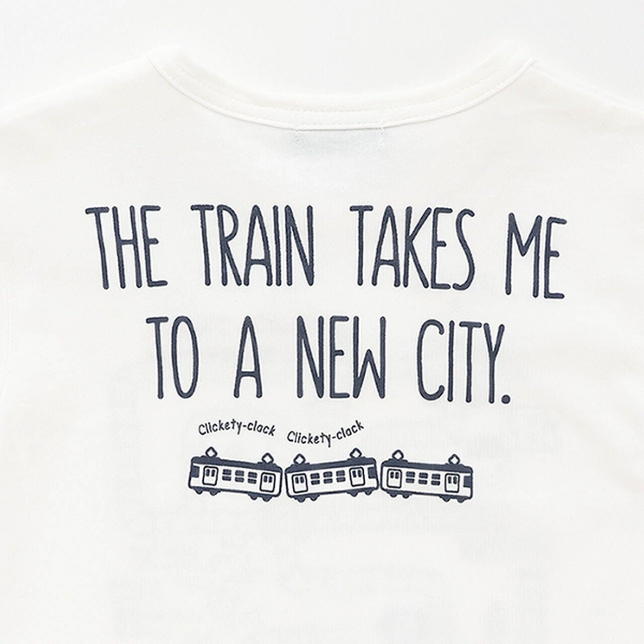 [Restock] Train Map Print Long-Sleeve T-Shirt,Off white, large image number 7