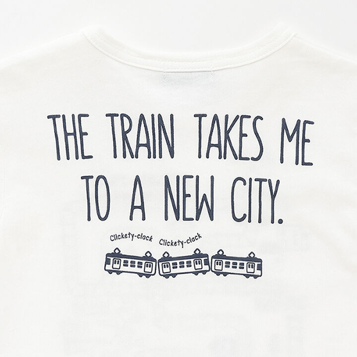 [Restock] Train Map Print Long-Sleeve T-Shirt,Off white, medium image number 7