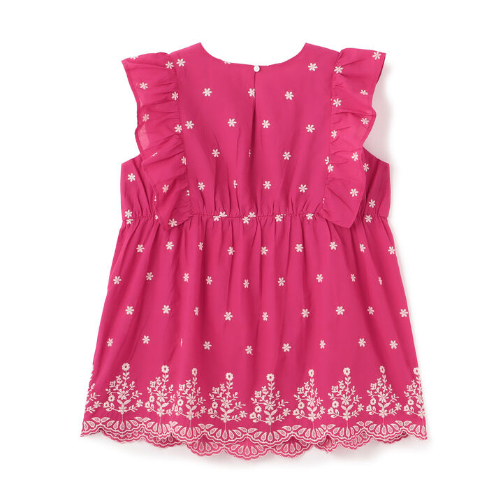 [Parent-Child Matching] Indian Cotton Embroidered Tunic,Pearl white, medium image number 1