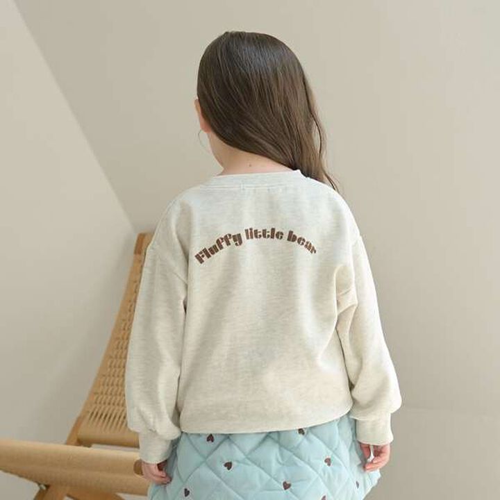 Pilling-Resistant Fleece Sweatshirt,Milky white, medium image number 16