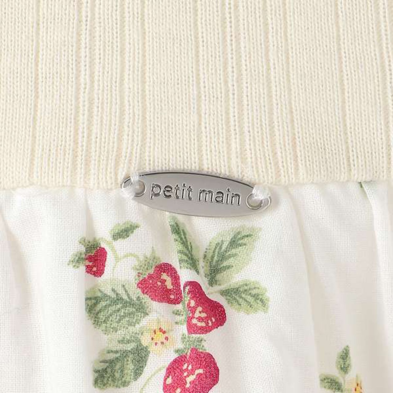 [Link] Strawberry Pattern Docking Dress (Junior Size),Off white, large image number 4